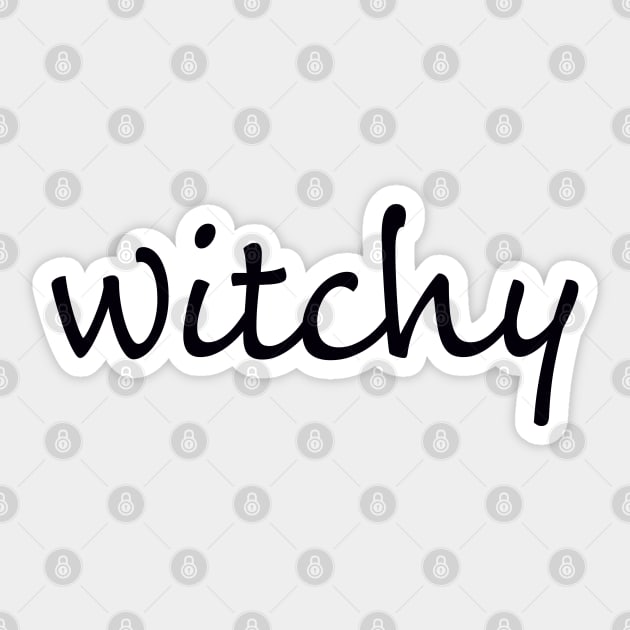 Witchy. Could be good or could be bad. Sticker by WHIZZME